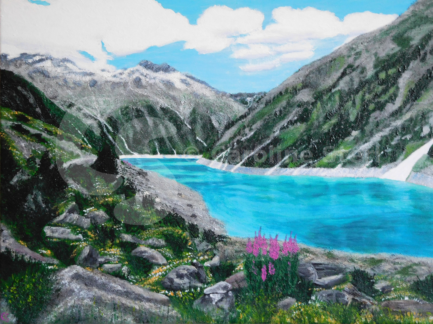Painting: Artificial Lake